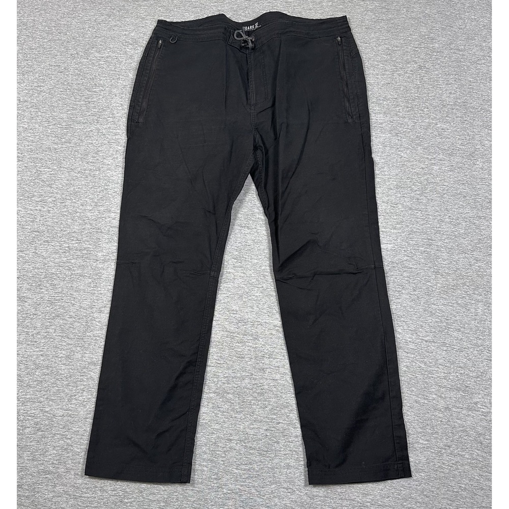Roark Pants Mens 38x30 Black Layover Zip Pockets Hiking Outdoors Travel READ